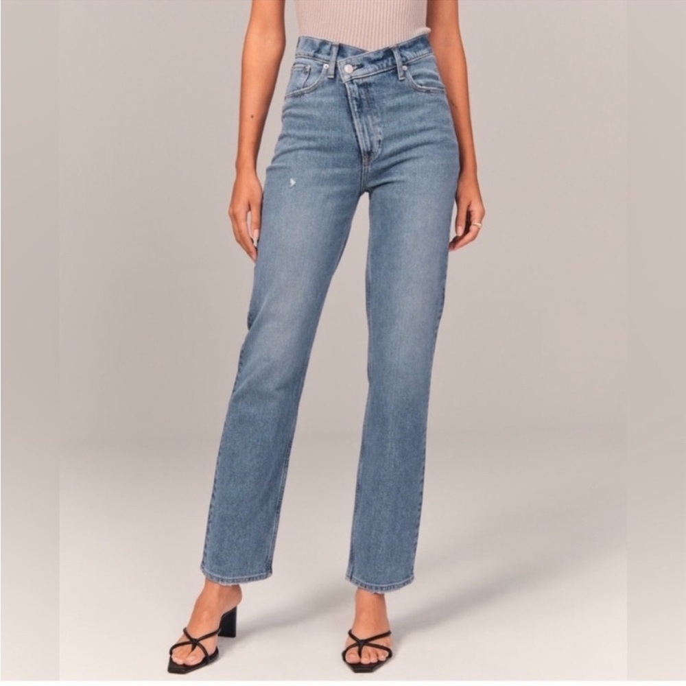 Abercrombie & Fitch Light Blue Straight Leg Jeans
